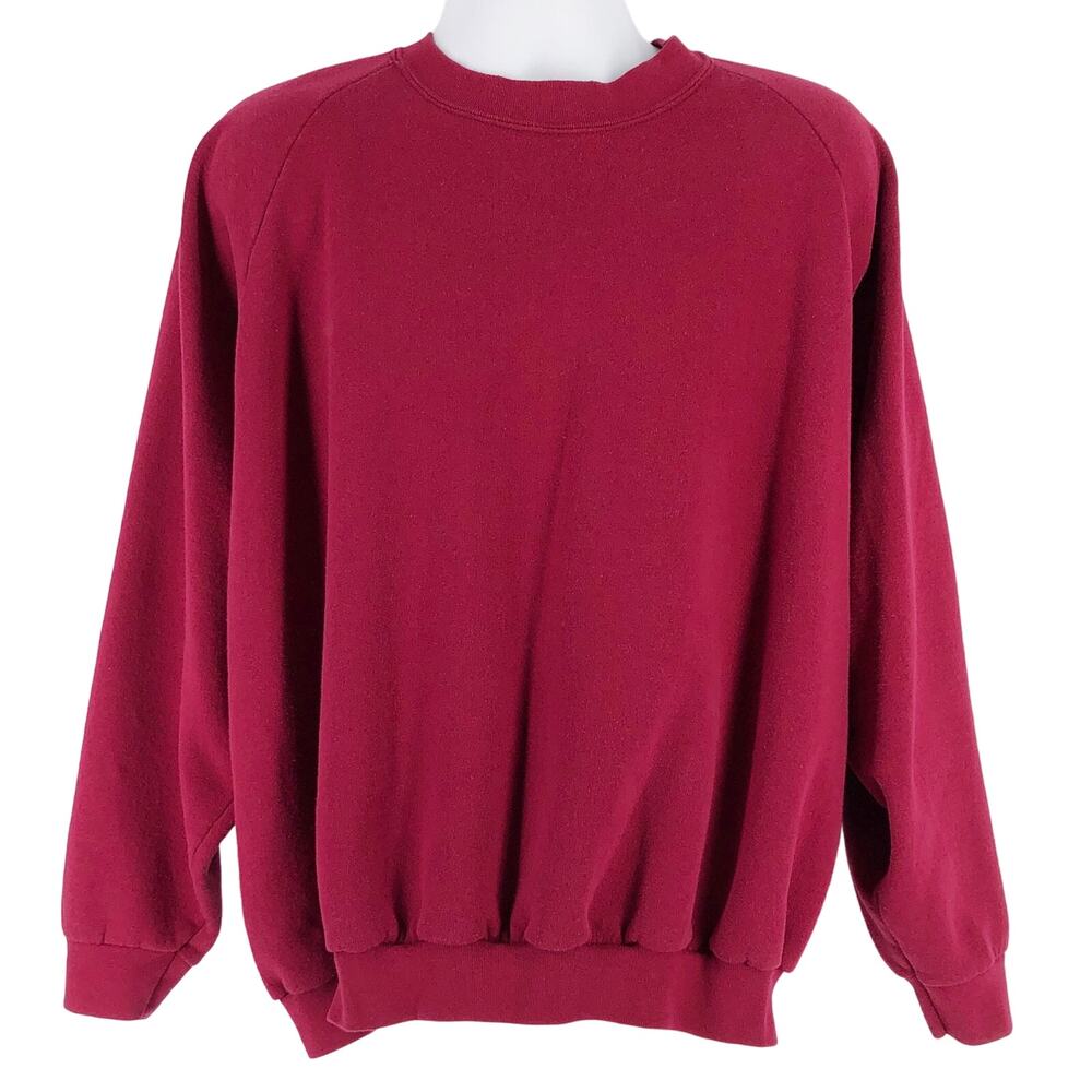 90s blank burgundy crewneck sweatshirt 1990s vintage 1990s vintage